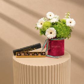 Ruby Bloom Box with Vocca Delice Chocolates 70gm