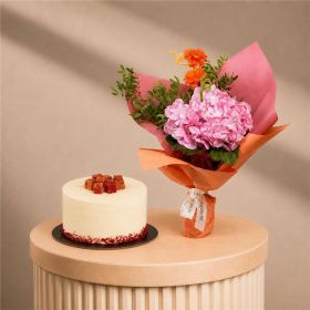 Fun Learning Bouquet with Red Velvet Cake