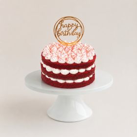 Happy Birthday GrandRose Red Velvet Cake 850g