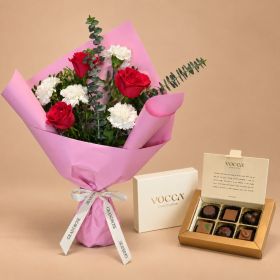 Teacher's Delight Bouquet with Vocca Ivory Chocolates 60gm