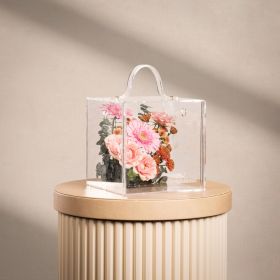 Blossom Acrylic Box Gold Handle Bouquet