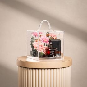 Brilliant Acrylic Box Gold Handle Signature