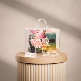 Classic Acrylic Box Gold Handle Bouquet