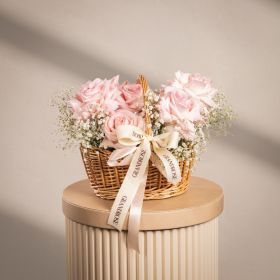 Rosy Meadow Handbasket