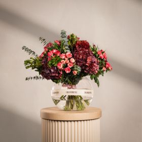 Red Ember Floral Sphere