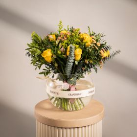 Golden Orchard Floral Sphere