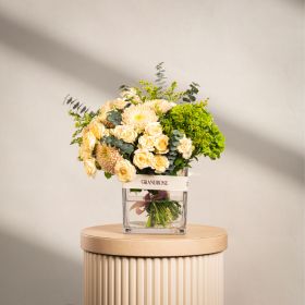 Soft Peach Square Vase