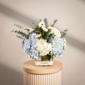 Blue Horizon Square Vase