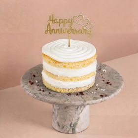 Mini Honey Cake with Happy Anniversary Stick