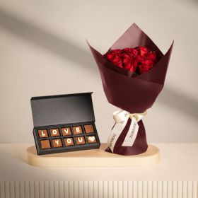 Made For Love Bouquet with NJD Love You Chocolates