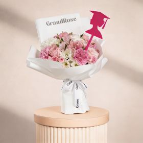 Classy Pink with Grad Girl Topper