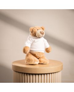 Classic Plush Bear - White Hoodie