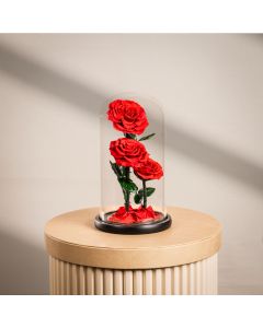 3 Infinity Red Roses