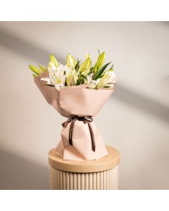 White Serenity Lily Bouquet