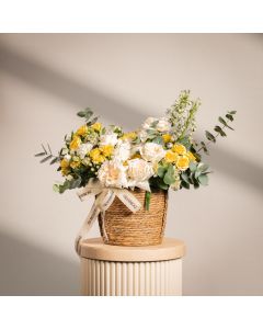 Sunset White Basket