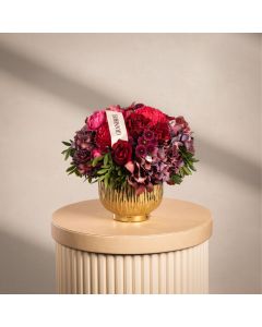 Velvet Purple Hydrangea Arrangement