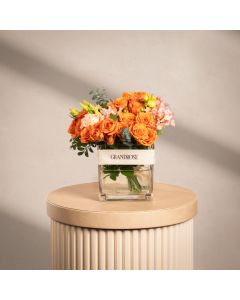 Sunset Peach Glow Vase