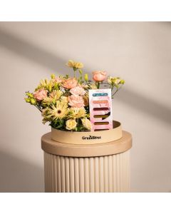 Chocolate Blossom Round Tray