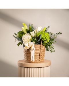 Green Mist Petal Basket