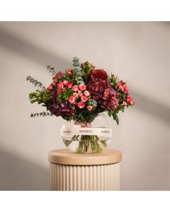 Red Ember Floral Sphere