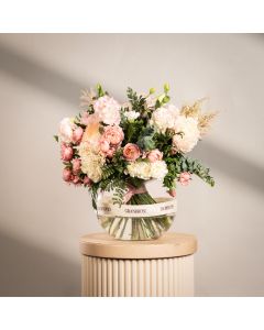 Peach Silk Floral Sphere