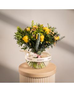 Golden Orchard Floral Sphere