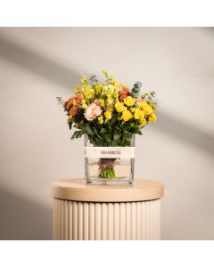 Citrus Field Square Vase