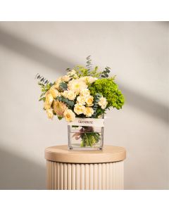 Soft Peach Square Vase
