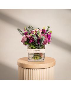 Lilac Velvet Square Vase