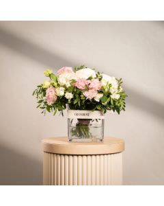 White Orchard Square Vase