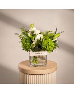 Green Meadow Basket Vase