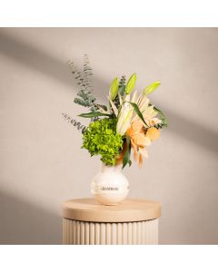 Golden Palm Petal Vase