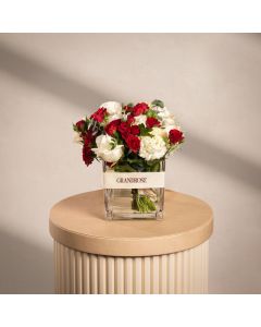 Red Velvet Rose Vase