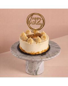 Lotus Cake with Happy Birthday Stick