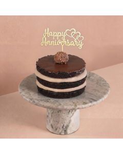 Mini Ferrero Rocher Cake with Happy Anniversary Stick