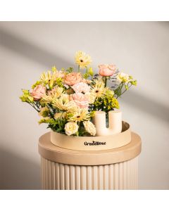 Alabaster Halo Gerbera It's U - Candle Edition