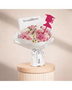 Classy Pink with Grad Girl Topper