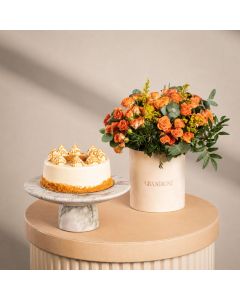 Sunset Orange with Lotus Cake
