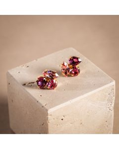 Caroline Svedbom Ana Earrings – Dark Rose